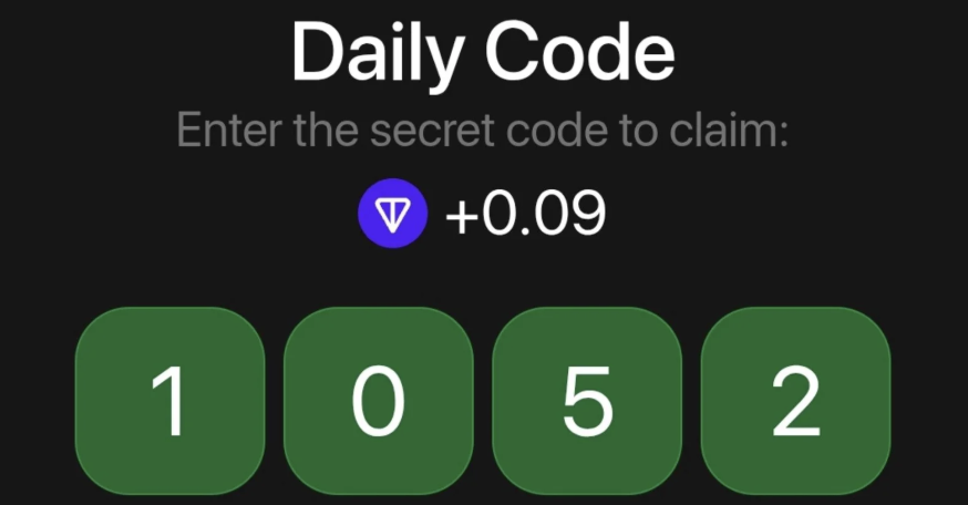 TonHash Daily Secret Code 7 July 2025